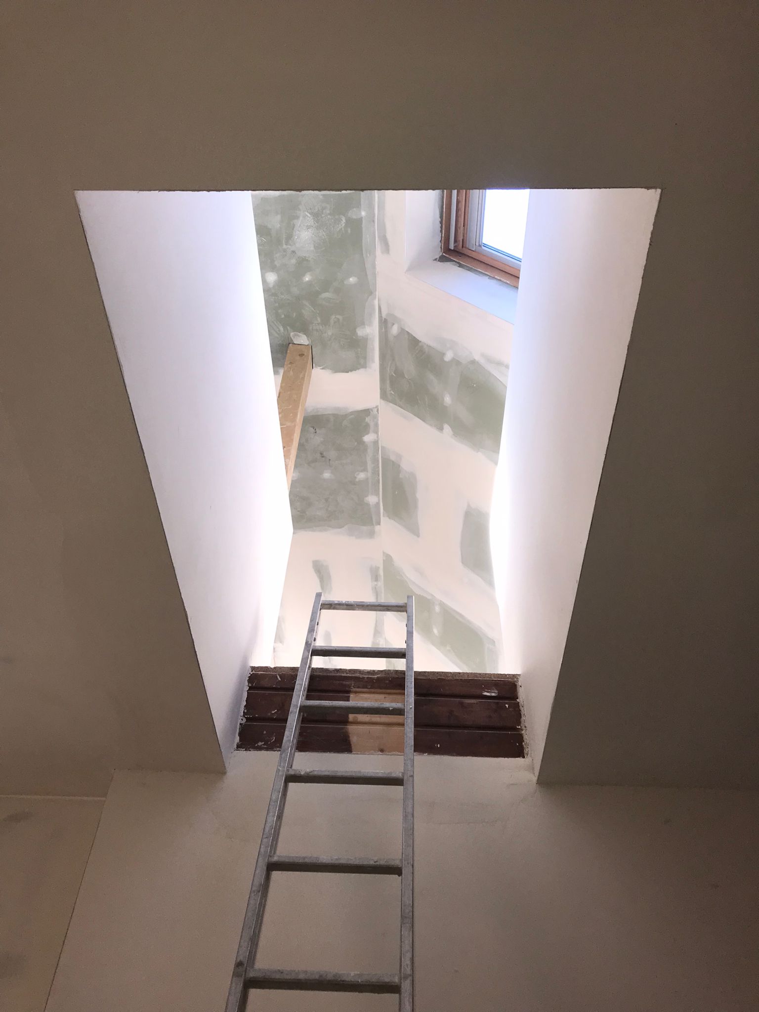 construction with ladder