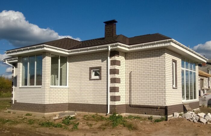 hausbau mit baustier
